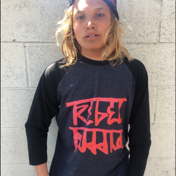 Rebel Buddha logo 3/4 sleeve shirt - Picture 1 of 4